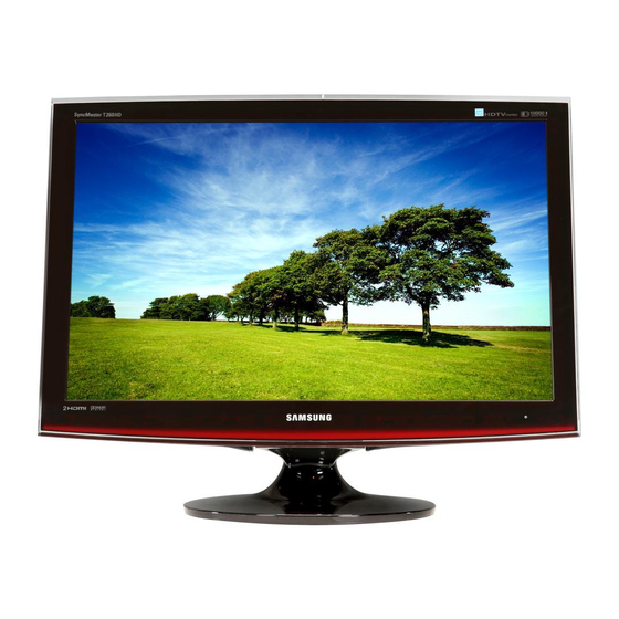 Samsung T220HD - SyncMaster - 22" LCD Monitor Manual Del Usuario