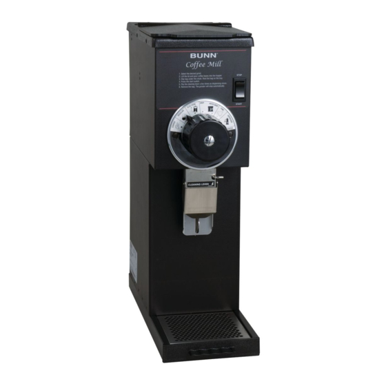 Bunn G1 Installation & Operating Manual