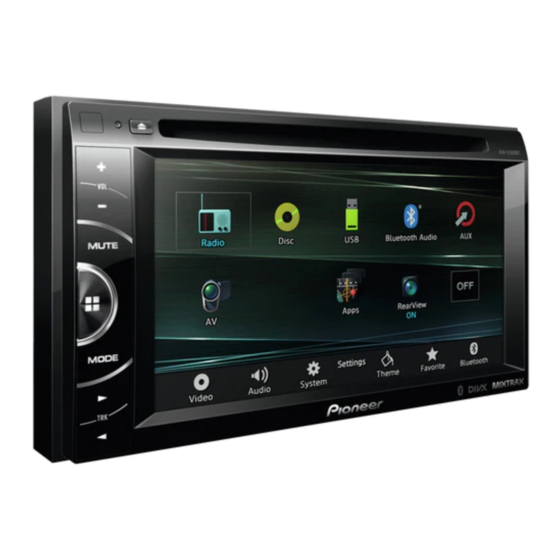 Pioneer AVH-169DVD Owner's Manual