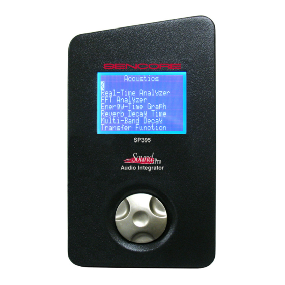 Sencore SP395 Operation Manual
