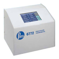 Parr Instrument 6772 Operating Instructions Manual