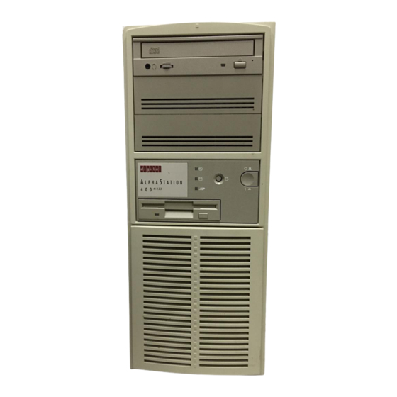 Digital Equipment Digital AlphaServer 400 Series User Information