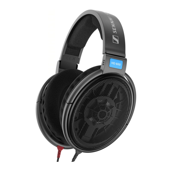 Sennheiser HD 600 Instruction Manual