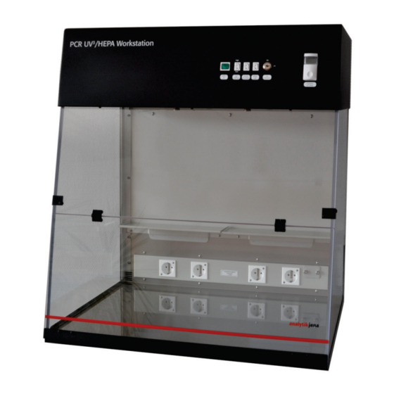 Analytic Jena PCR UV3 HEPA Installation And User Instructions Manual