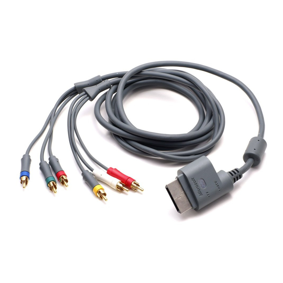 Microsoft Xbox 360 HIGH SPEED HDMI Cable Manual