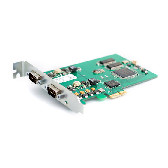 Kvaser PCIEcan HS User Manual