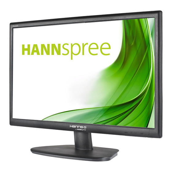 HANNspree Hanns G HL225PPB Manuals