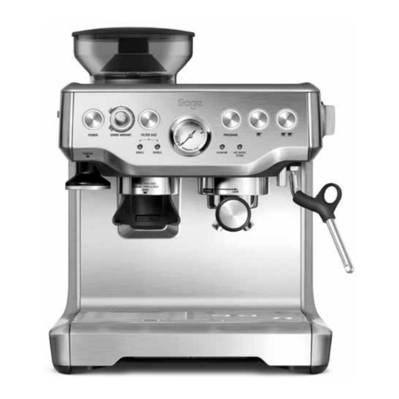Sage Barista Express SES875UK Quick Manual