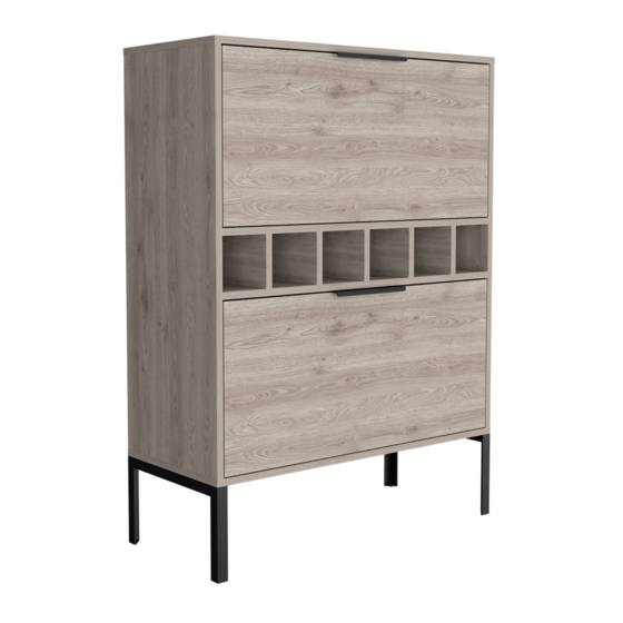 TUHOME Furniture LYRATA BAR CABINET Assembly Instructions Manual