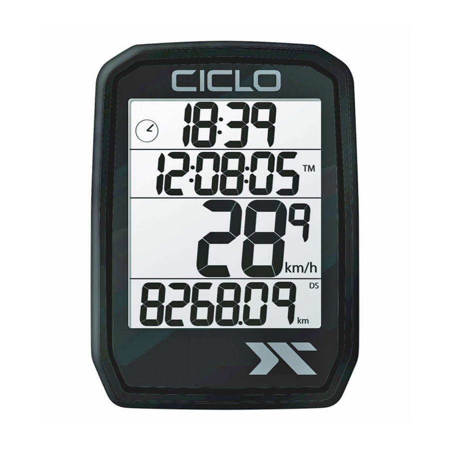 CICLO PROTOS 205 - Bike Computer Manual