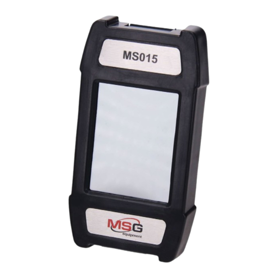 MSG Equipment MS015 User Manual
