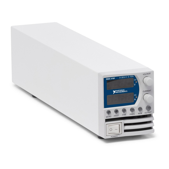 National Instruments RMX-4101 User Manual