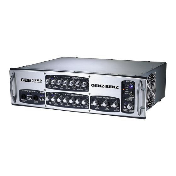 Genz Benz GBE 1200 Technical Manual