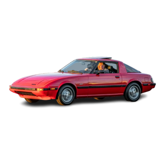 Mazda 1983 RX7 Service Manual