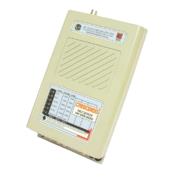 RF Innovations CRESCENDO VHF HALF-DUPLEX Manuals
