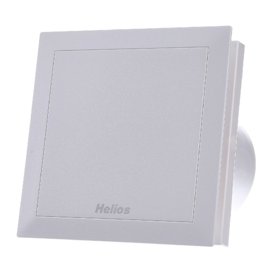Helios MiniVent M1/100 Installation And Operating Instructions Manual