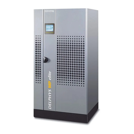 socomec DELPHYS MP Operating Manual
