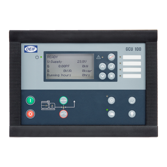 Deif GCU 100 Installation Instructions Manual