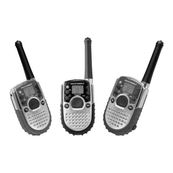Motorola TALKABOUT TA288 Manuals