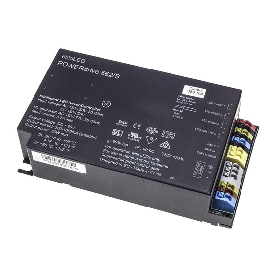 eldoLED POWERdrive 562/S Manual