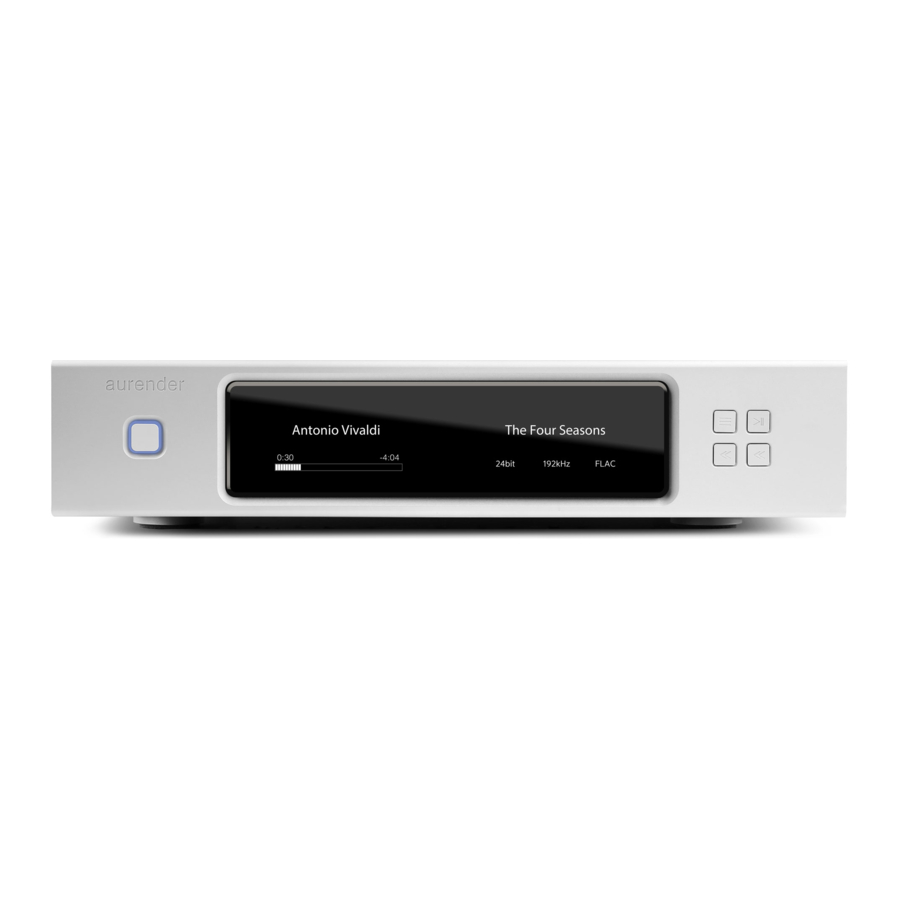 Aurender N20 Installation Manual