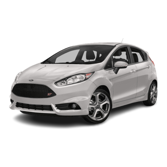Ford FIESTA ST 2019 Supplement Manual