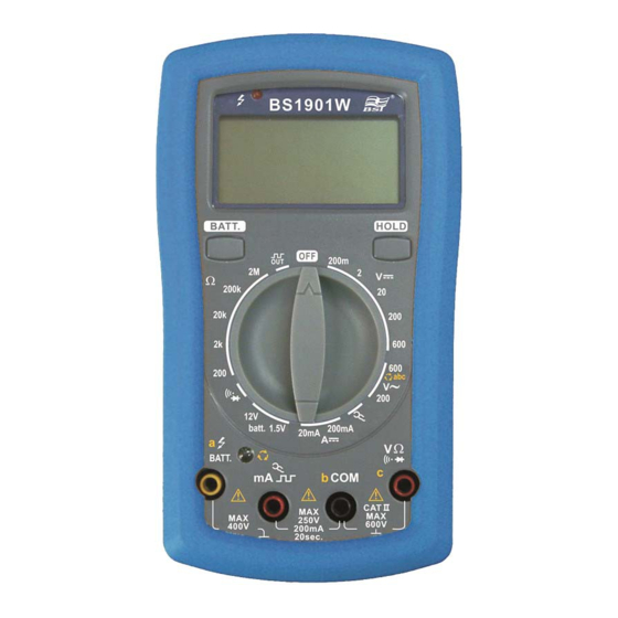 BST BS1901W Operation Manual
