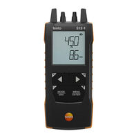 TESTO 0560 1512 Instruction Manual