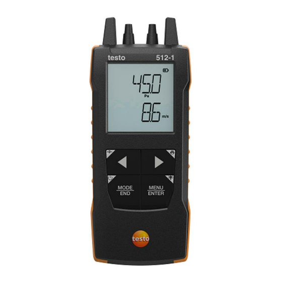 TESTO 512-1 Instruction Manual