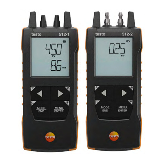 TESTO 512-1 Instruction Manual