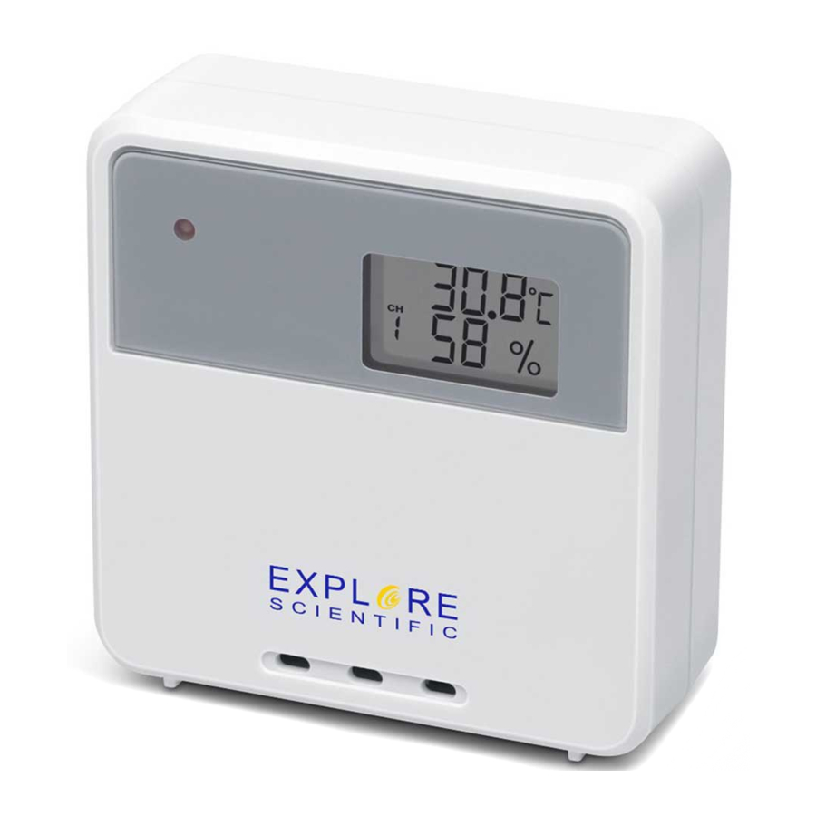 Explore Scientific ST1005H - Wireless Temperature & Humidity Sensors Manual