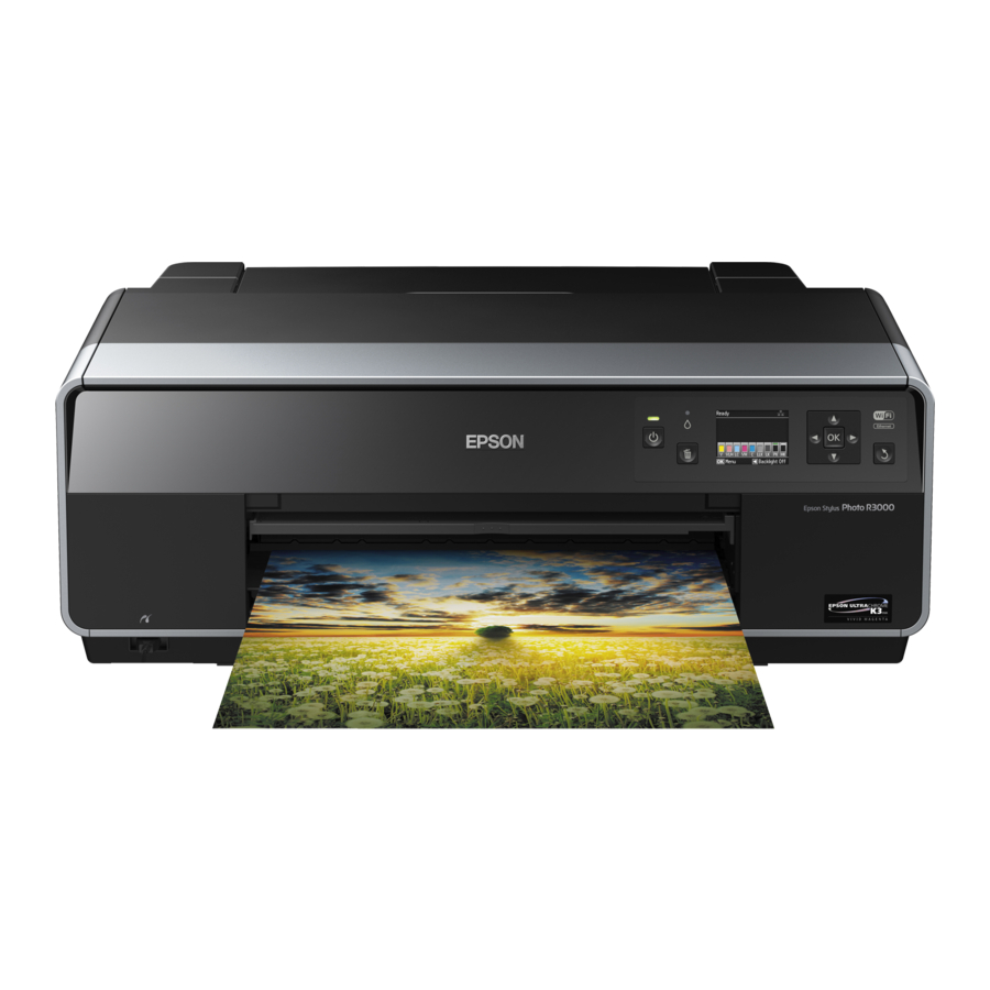 Epson Stylus Photo R3000 Qucik Start