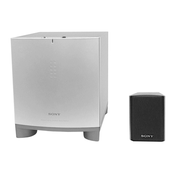 Sony SS-MS215 Service Manual