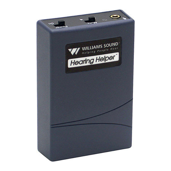 Williams Sound TGS 300 Manuals