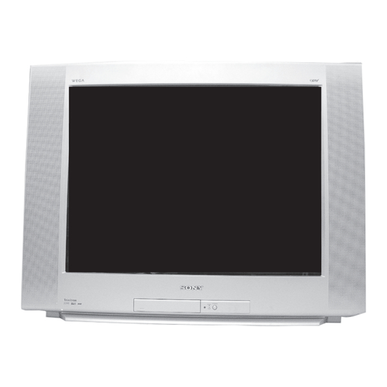 Sony Trinitron KD-27FS130 Manuals