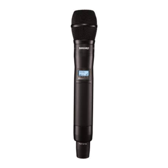Shure AXT210 Manual