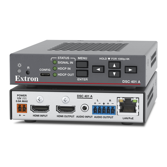 Extron electronics DSC 401 Setup Manual