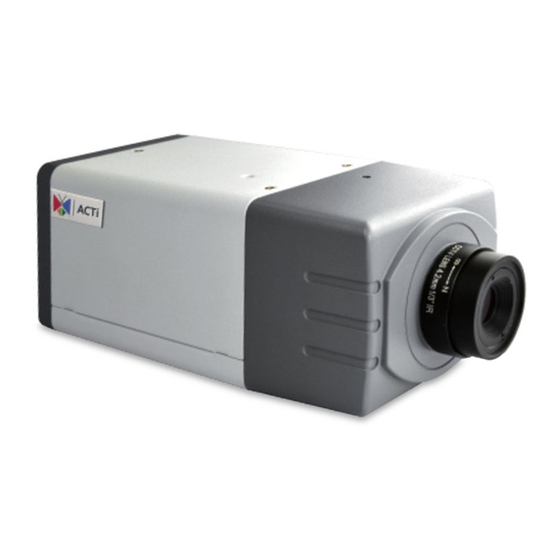 ACTi D21FA Hardware Manual