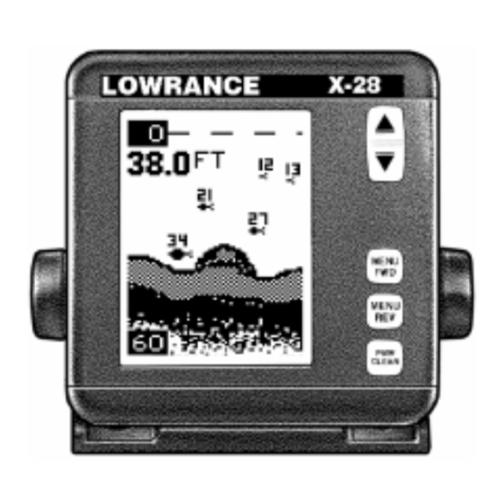 Lowrance X-28 Manuals