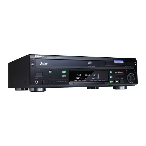 Philips CDR800 Specifications