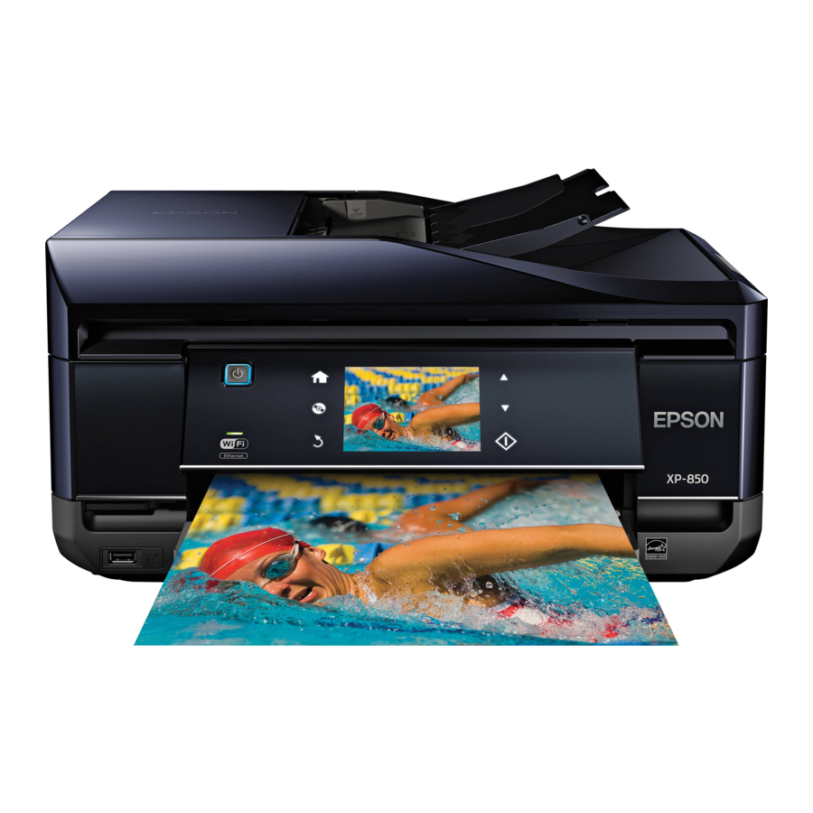 Epson Small-in-One XP-850 - Printer Manual