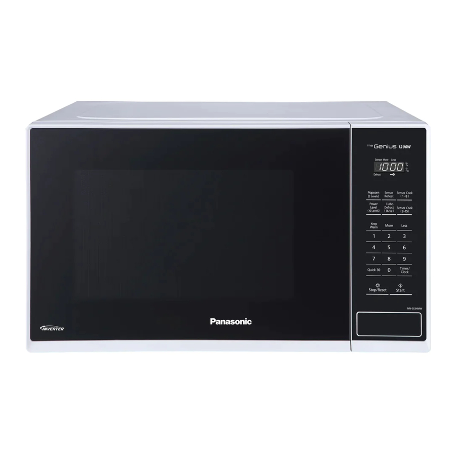 Panasonic NN-SC64MW - Microwave Oven Manual