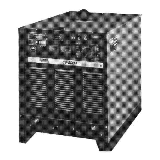 Lincoln Electric IDEALARC CV500-I Operator's Manual