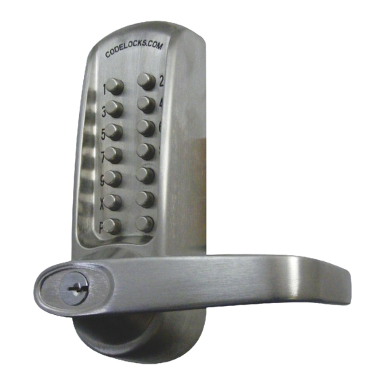 CODELOCKS CL600 Installation Instructions Manual