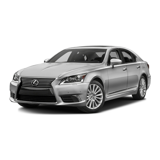 Lexus LS600H Quick Manual