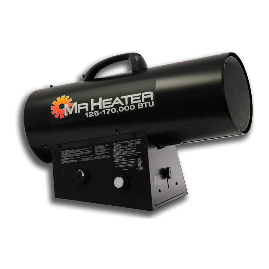 MrHeater MH170QFAVT Operating Instructions And Owner's Manual