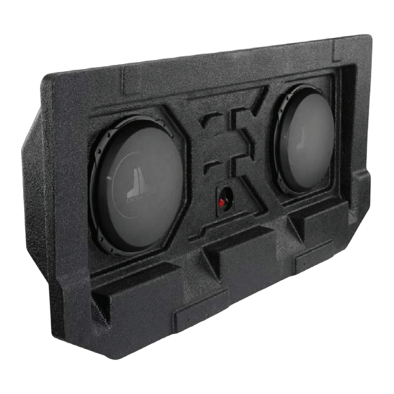JL Audio Stealthbox SB-GM-AVAL2/12TW3 Instruction Manual