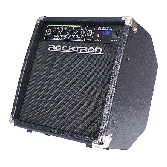 Rocktron Rampage Bass 20 Combo Amp Manuals