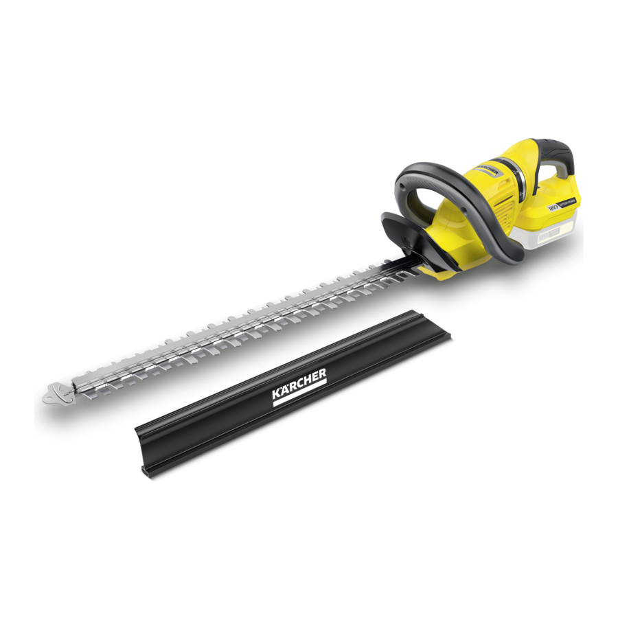 Kärcher HGE 18-50 Battery - Hedge Trimmer Manual