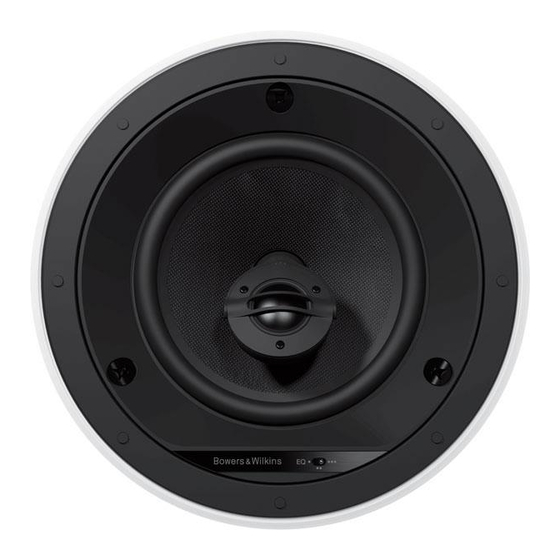 Bowers & Wilkins CCM6 Installation Manual